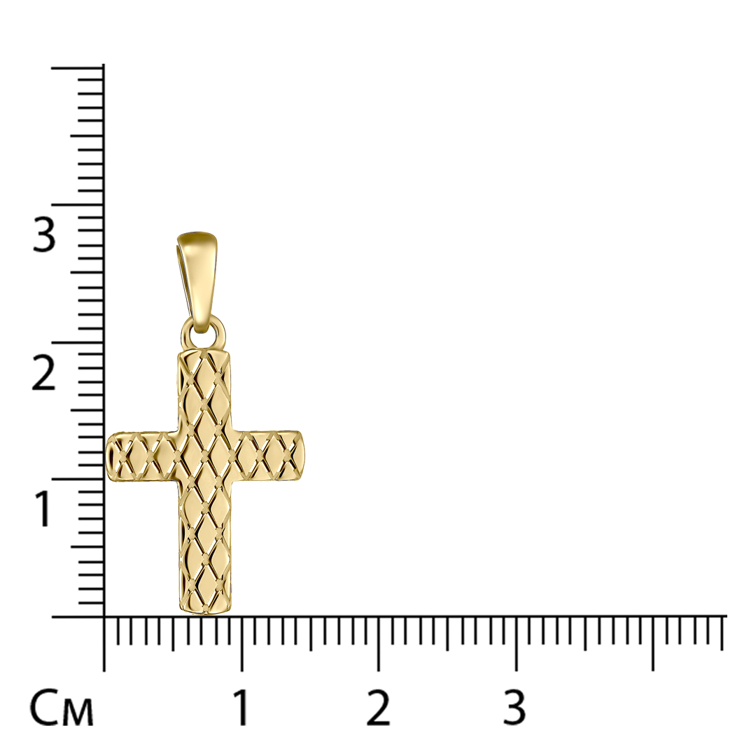 Подвеска-крест из золота