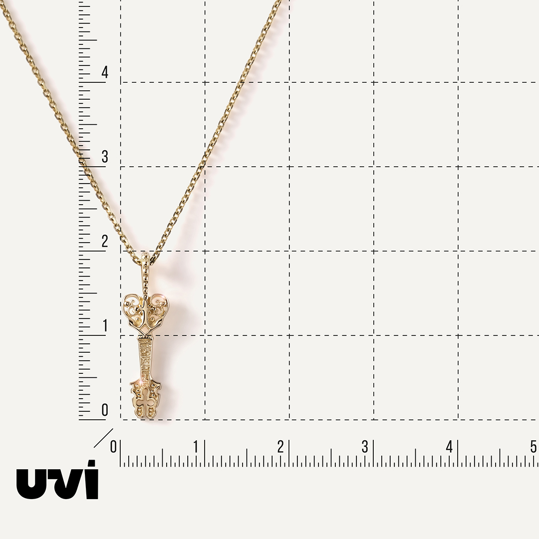 Подвеска из желтого золота "Ключи от Рая"