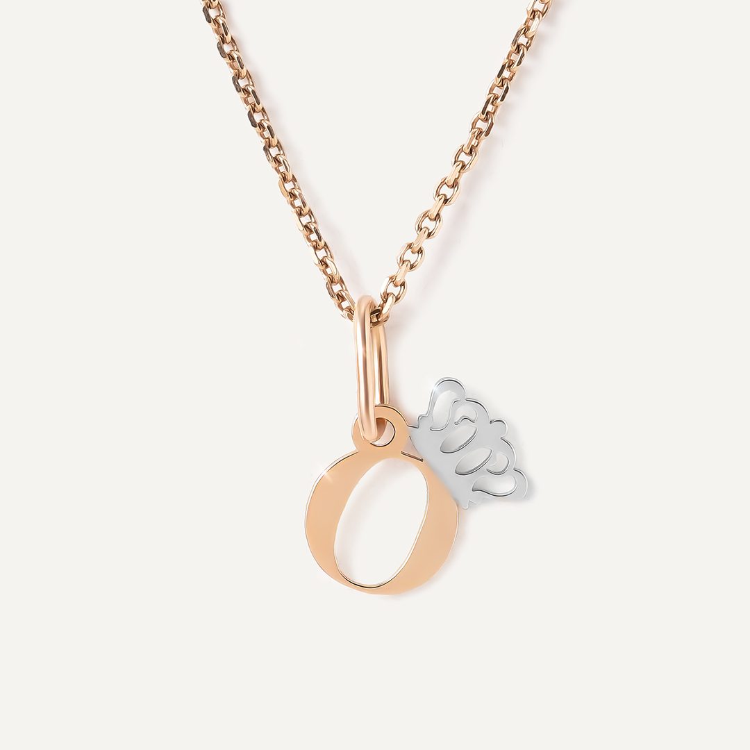 Подвеска-буква из золота "О"