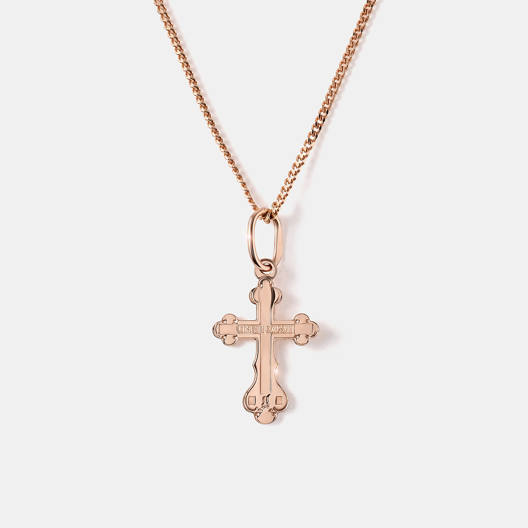 Подвеска-крест из золота