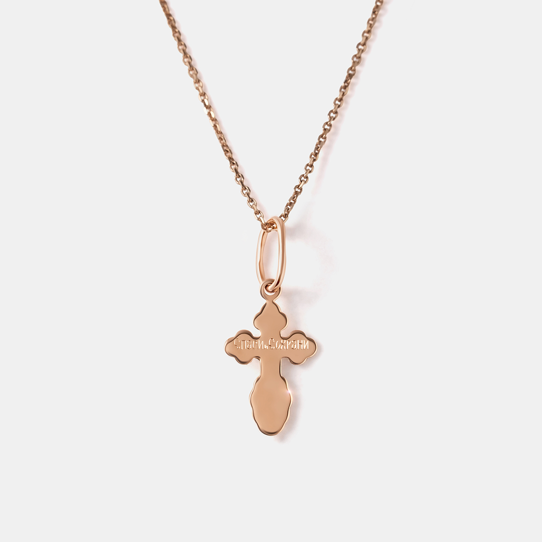 Подвеска-крест из золота