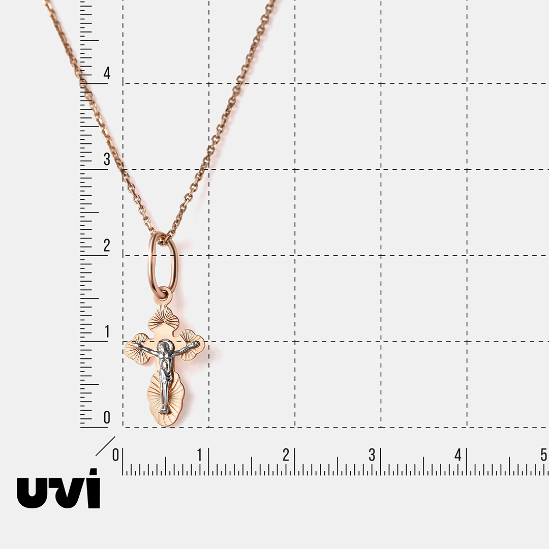 Подвеска-крест из золота