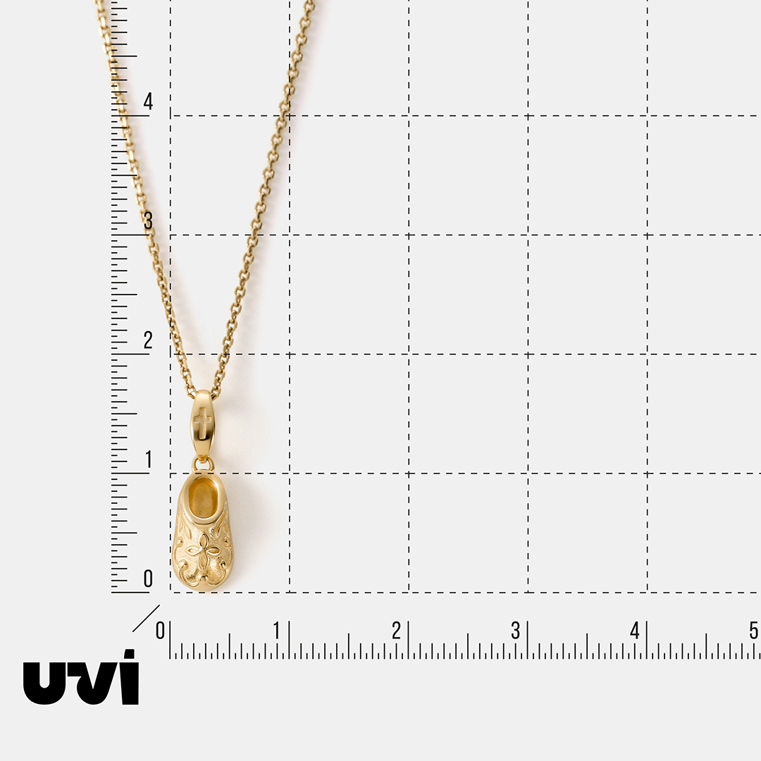 Подвеска из желтого золота "Башмачок Спиридона"