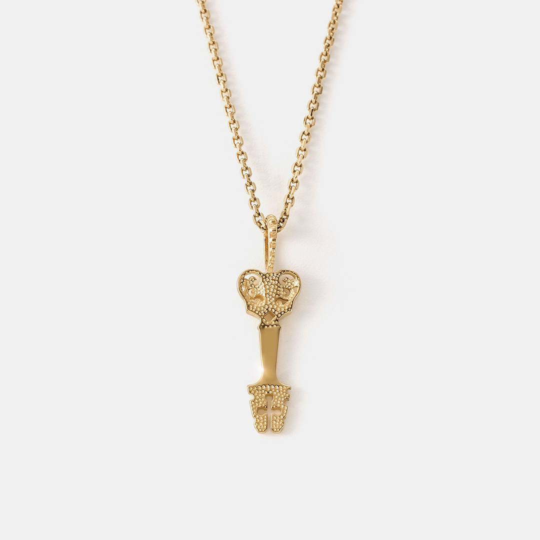 Подвеска из желтого золота "Ключи от Рая"