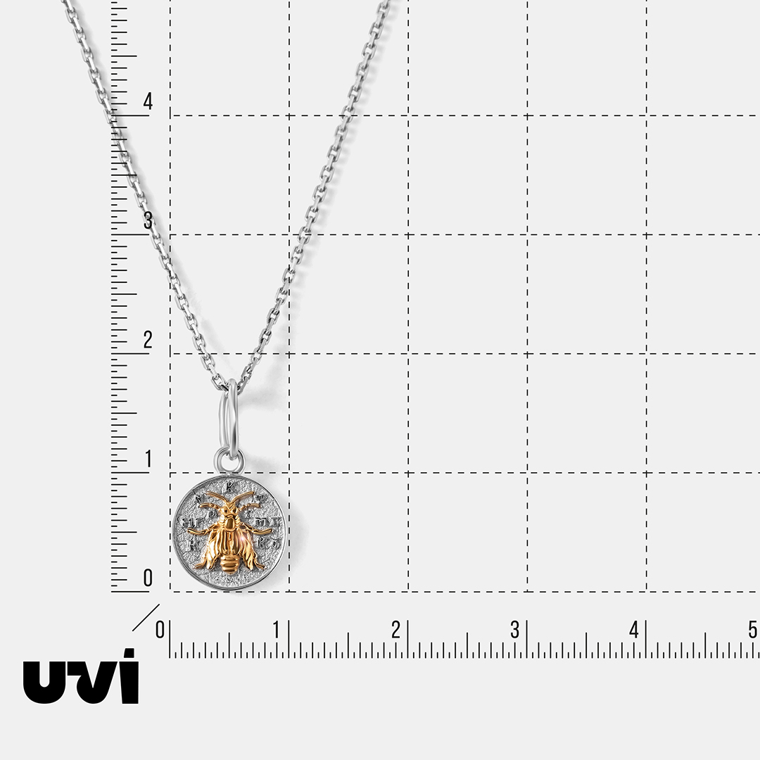 Подвеска из белого золота "символ Киккского монастыря"