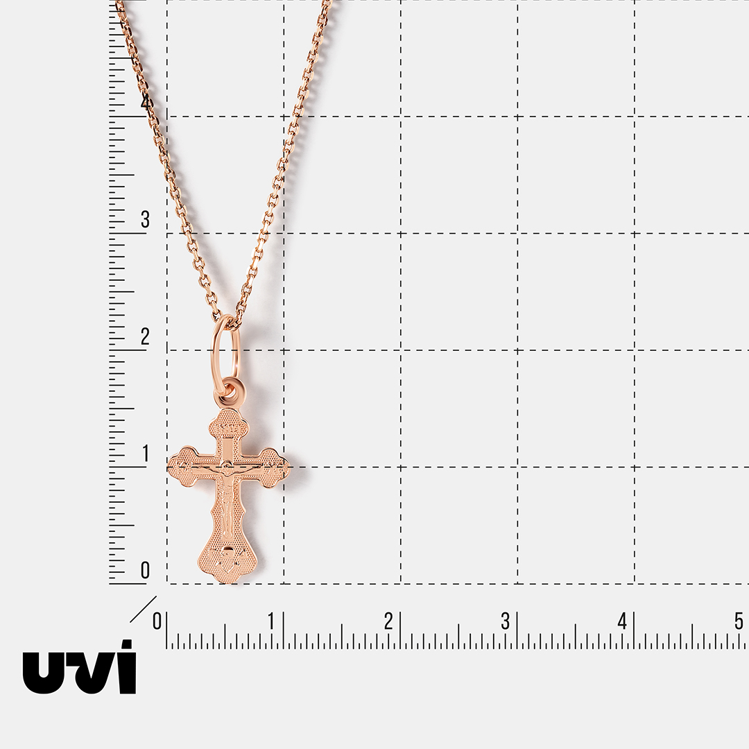 Подвеска-крест из золота "Спаси и Сохрани"