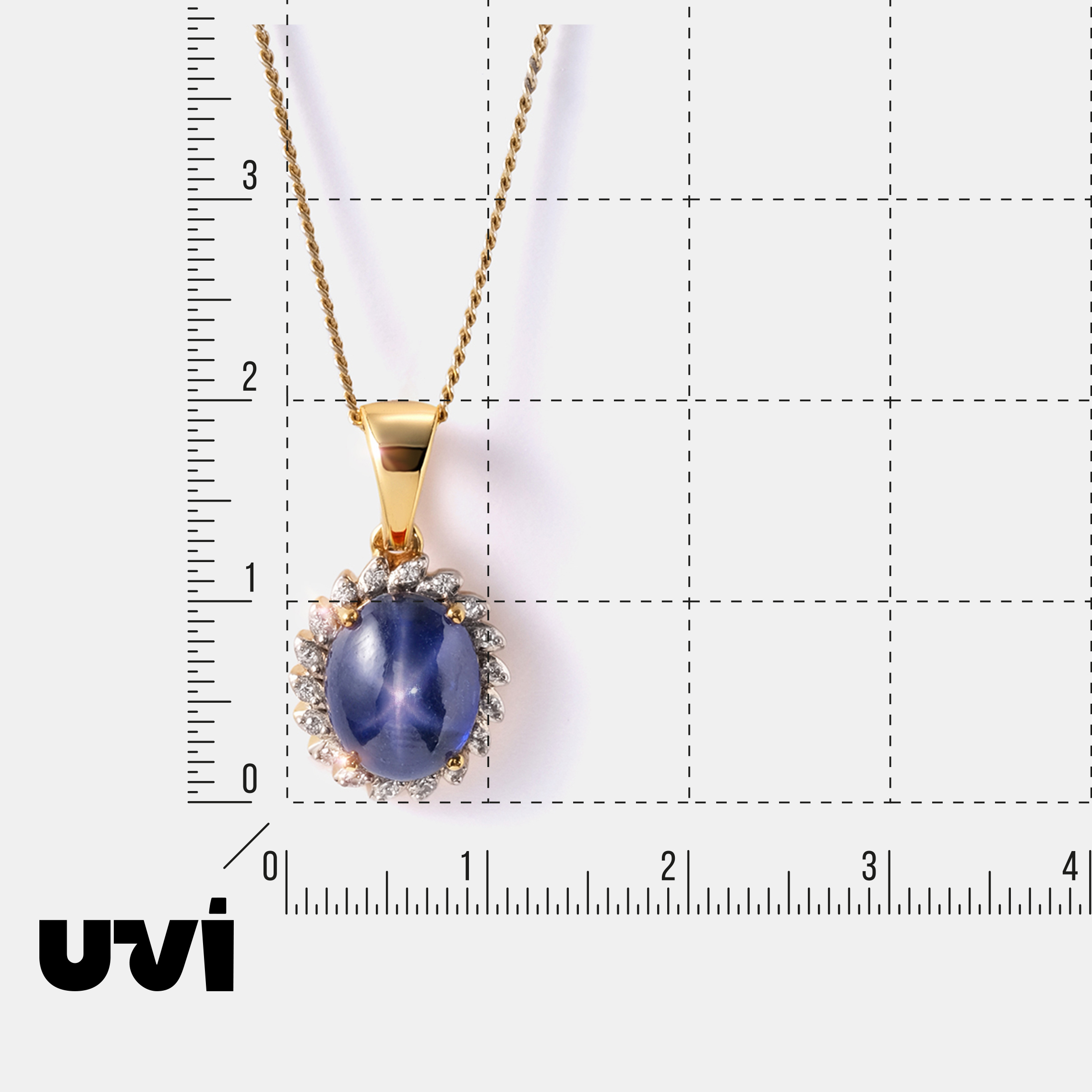 Серебряная подвеска с сапфиром