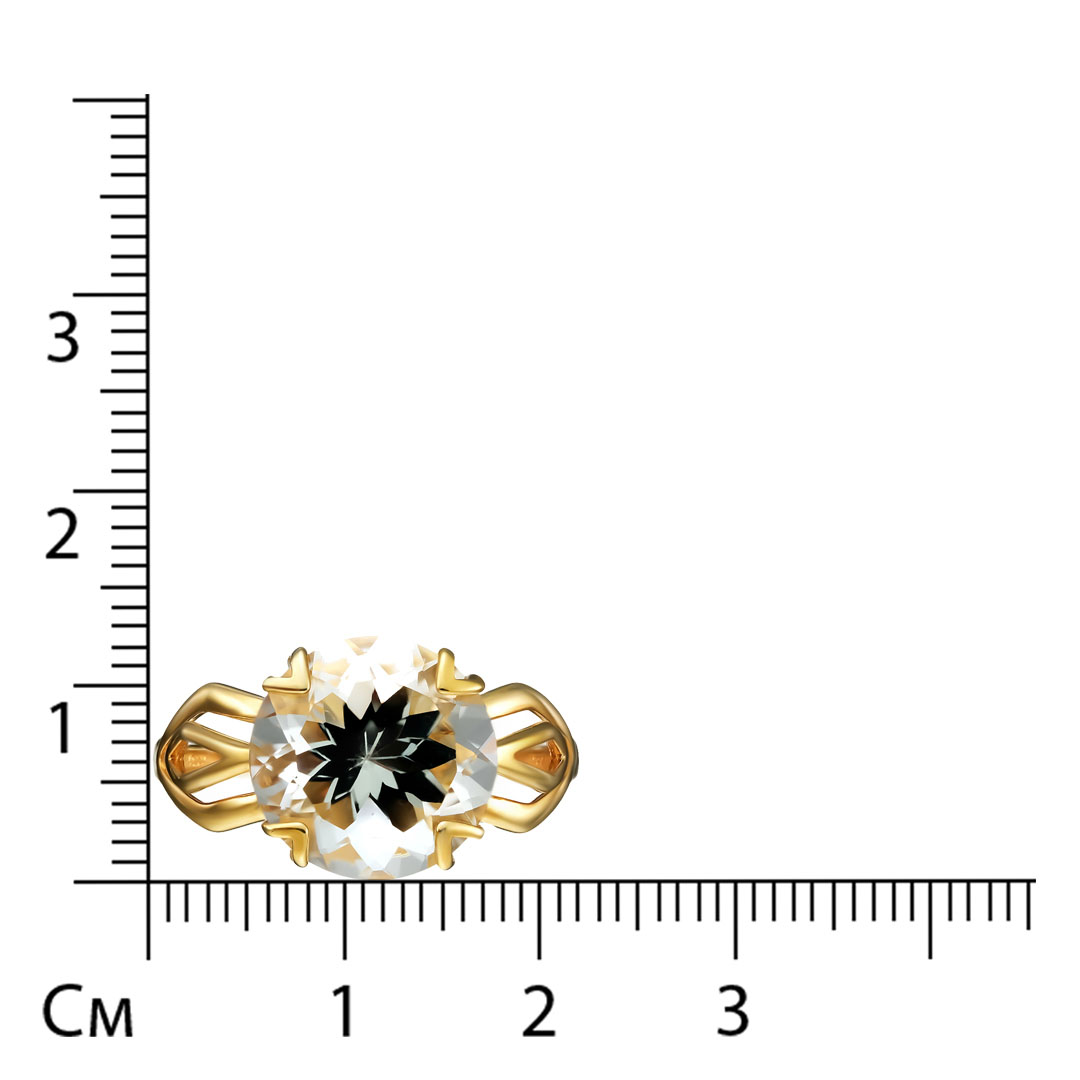 Серебряное кольцо 925 пробы; вставки 1 Празиолит;