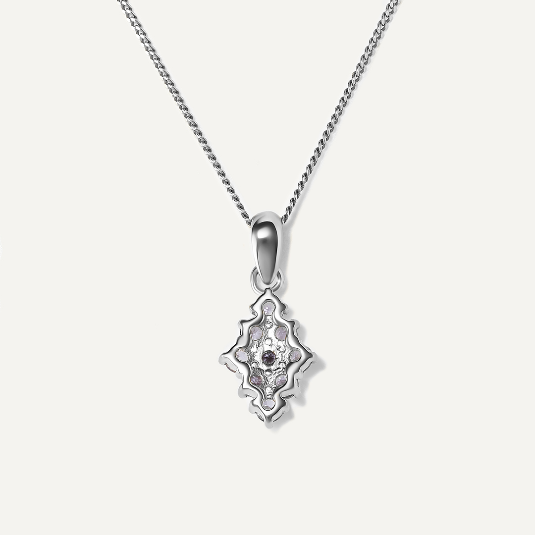 Серебряная подвеска с танзанитами