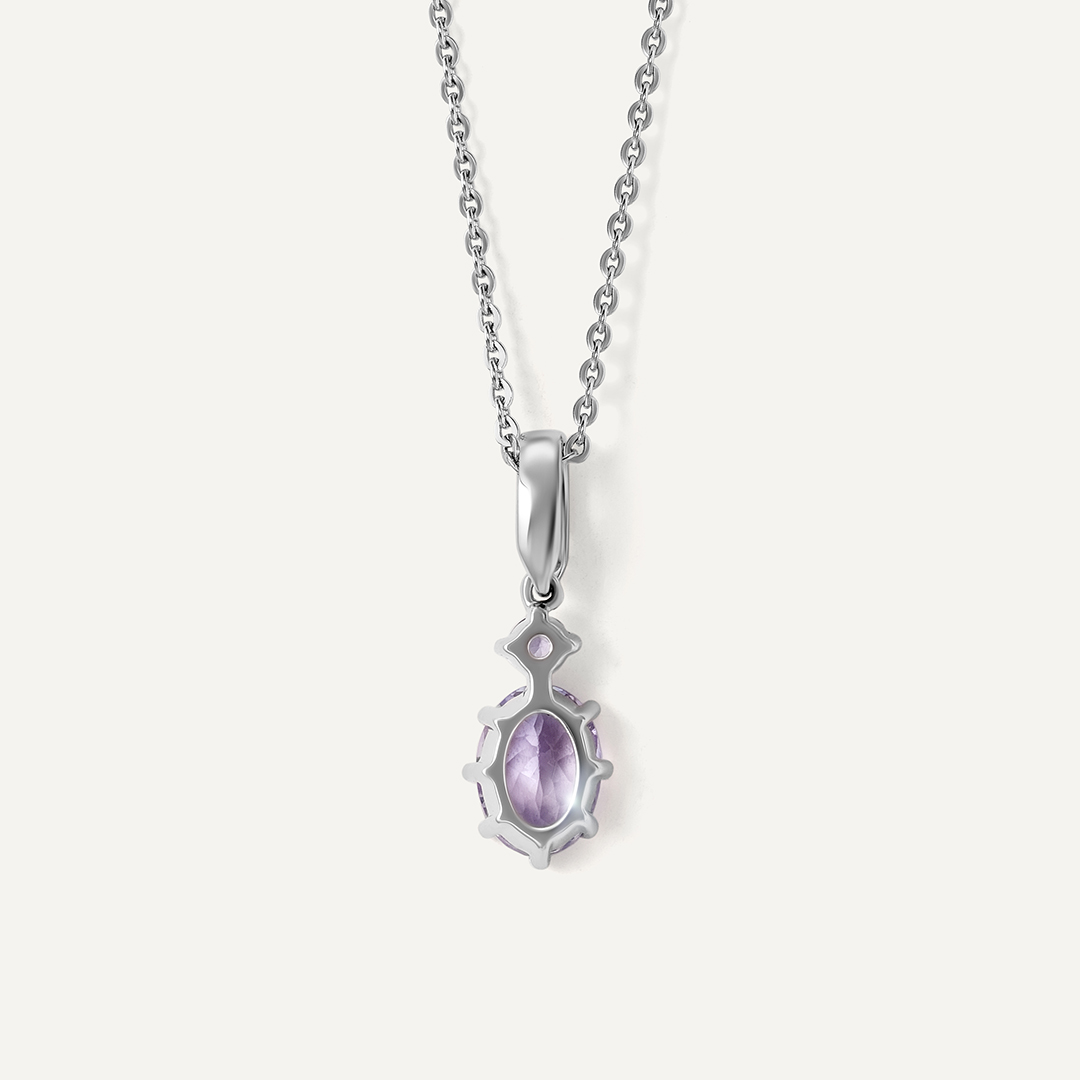 Серебряная подвеска с танзанитами