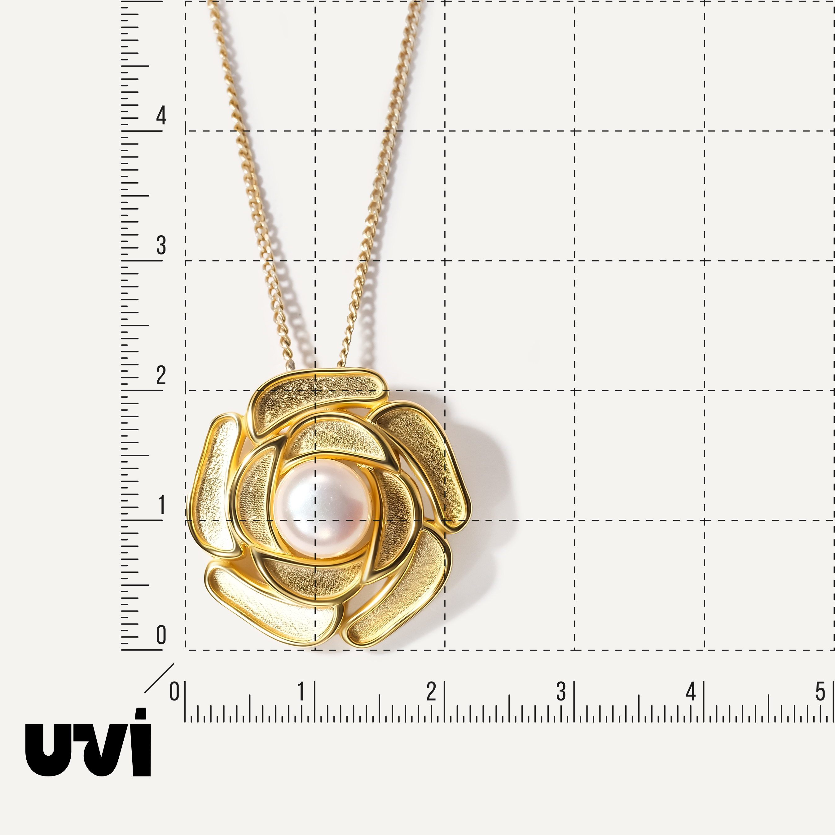 Серебряная подвеска с жемчугом "Цветок"