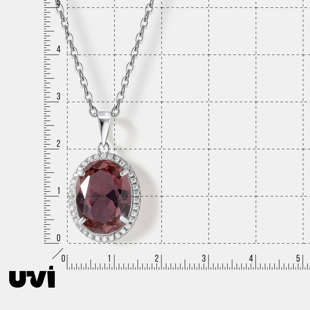 Серебряная подвеска с султанитом
