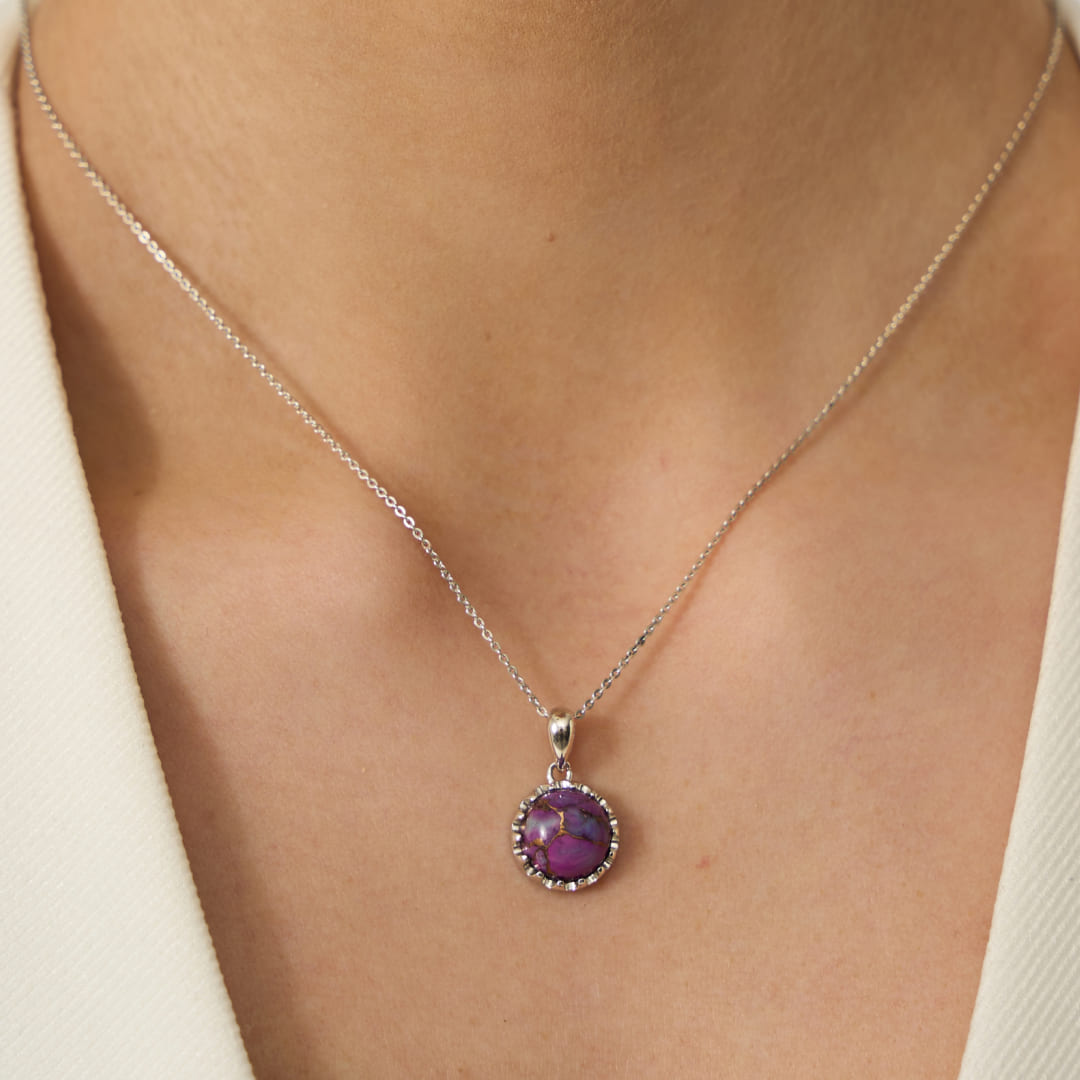 Серебряная подвеска с бирюзой Мохаве