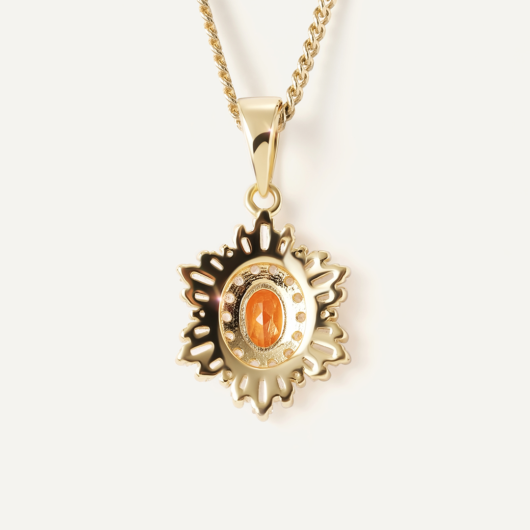 Серебряная подвеска с вульфенитом