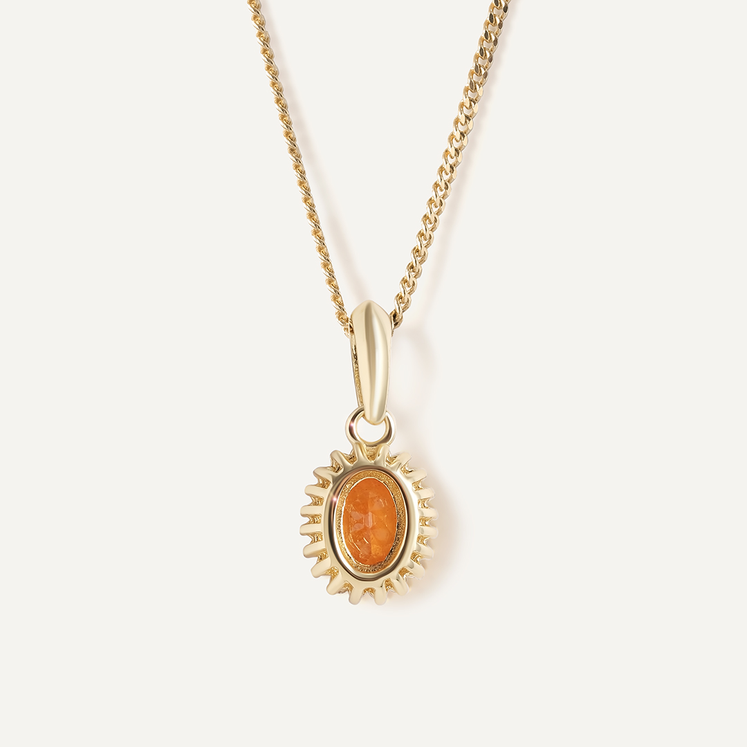 Серебряная подвеска с вульфенитом