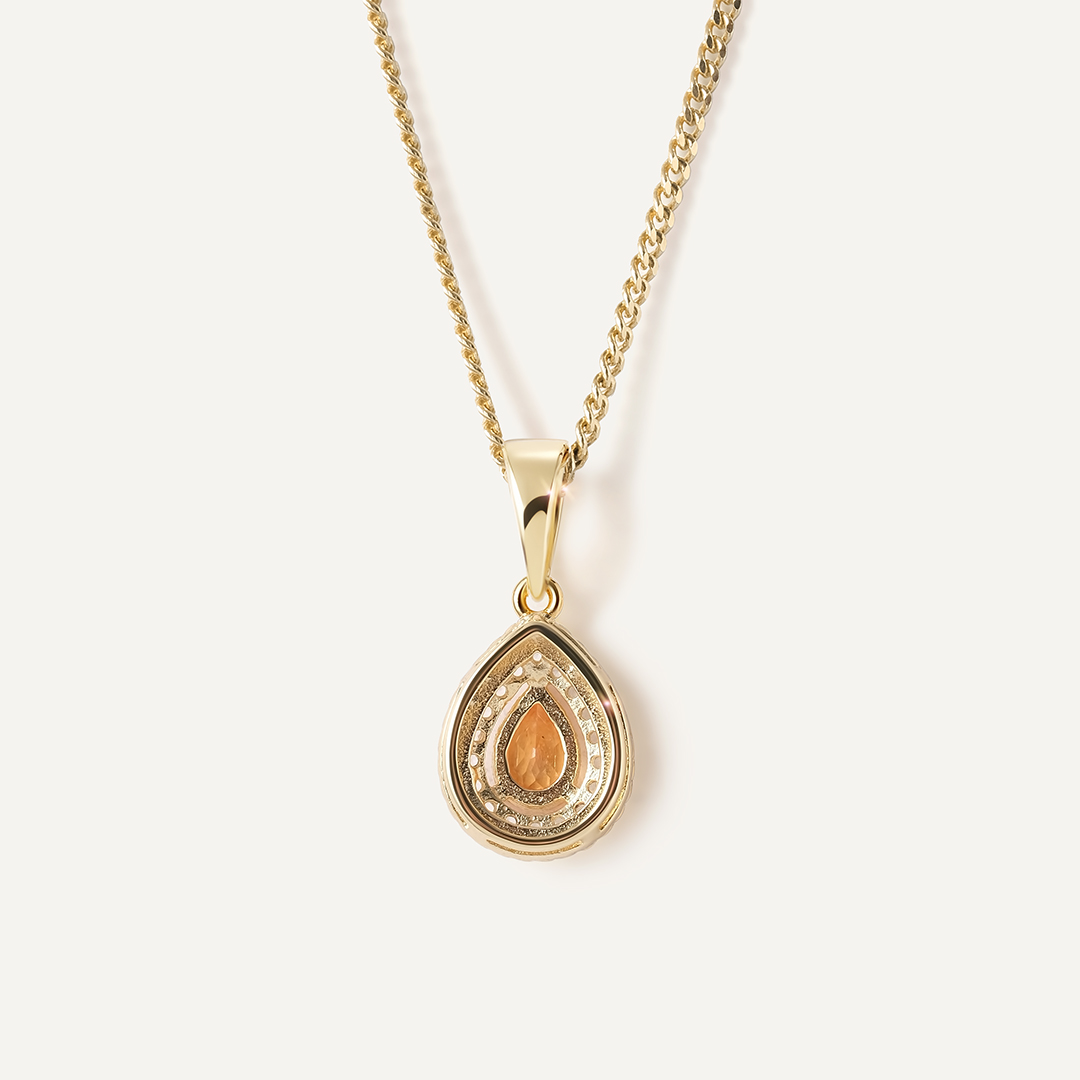 Серебряная подвеска с вульфенитом