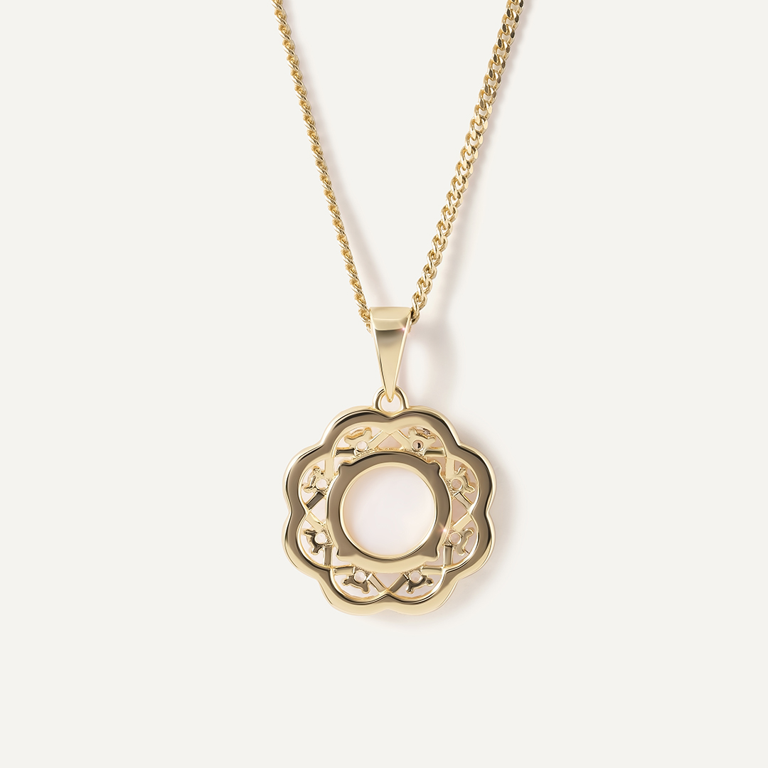 Серебряная подвеска с перламутром