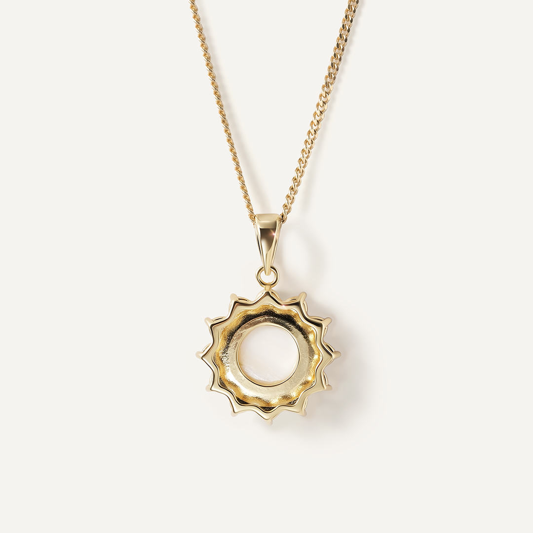 Серебряная подвеска с перламутром и жемчугом