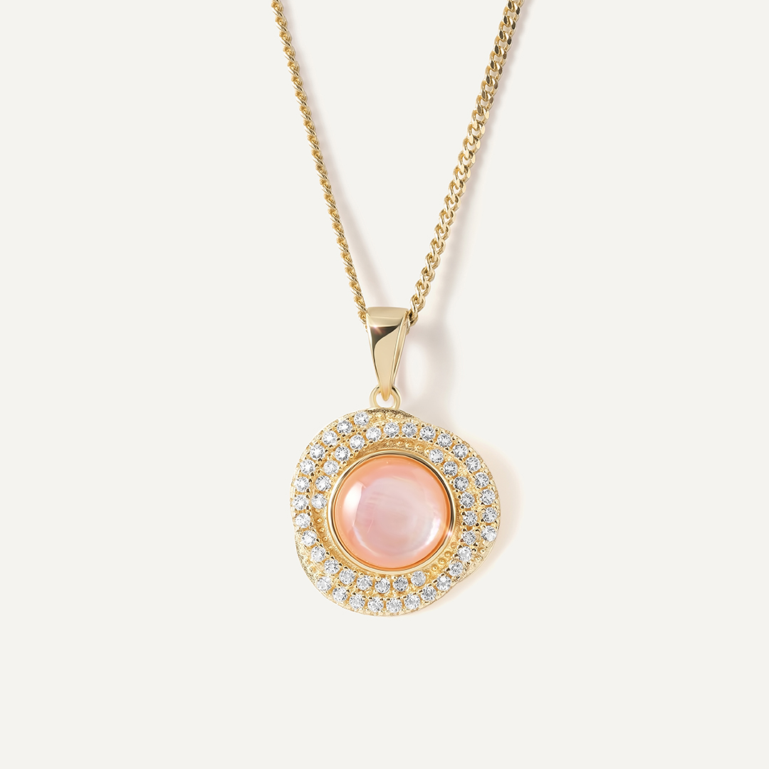 Серебряная подвеска с перламутром