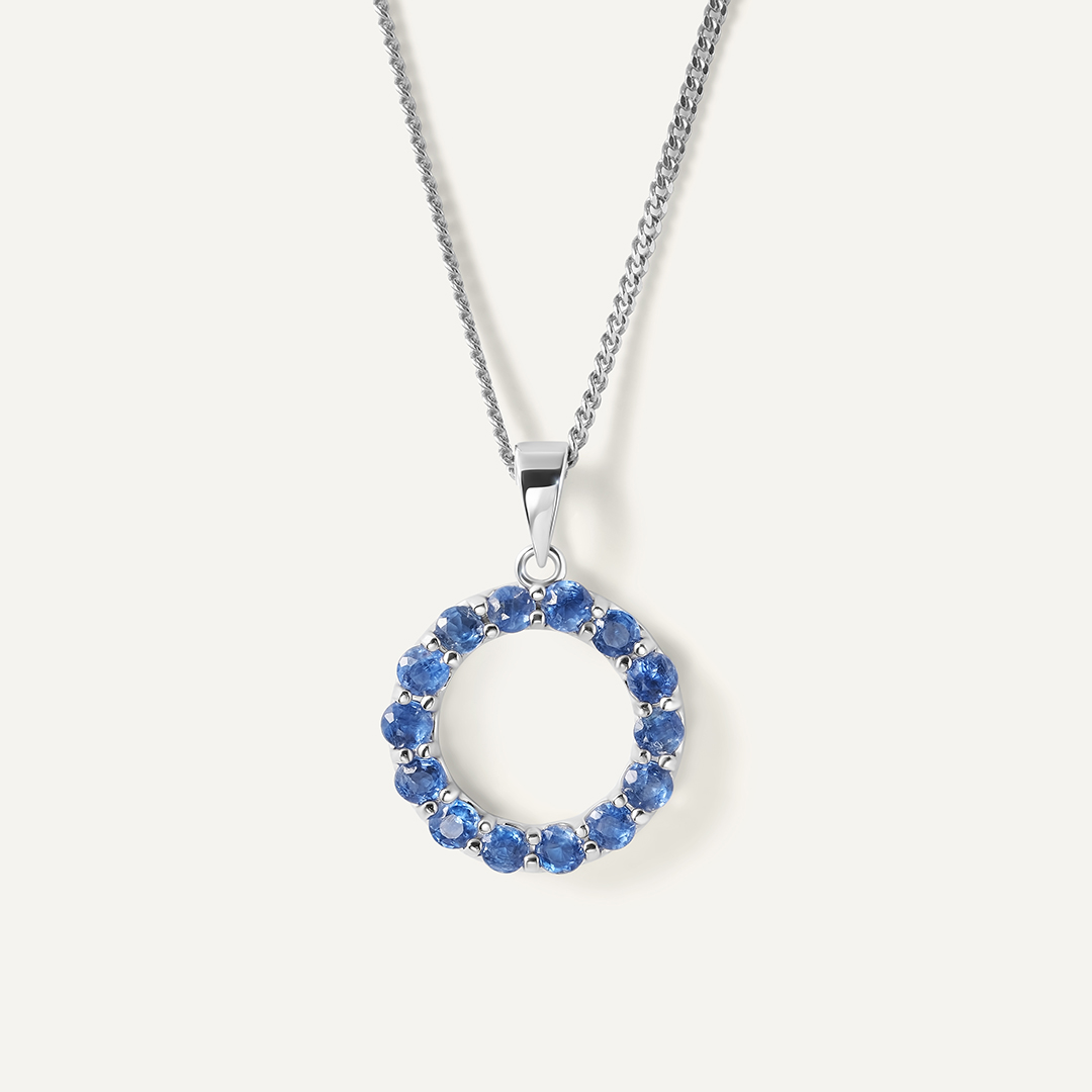 Серебряная подвеска с кианитами