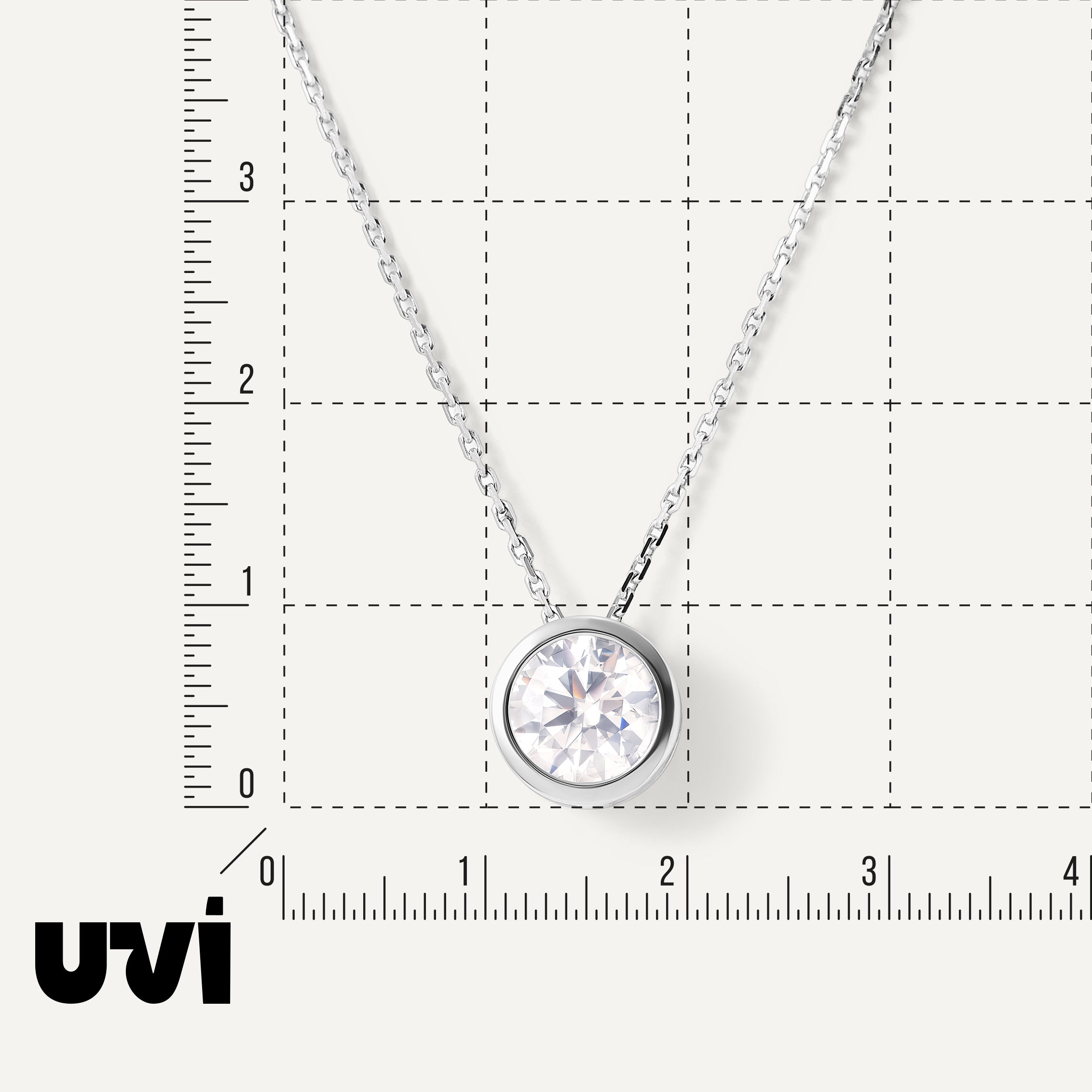 Серебряная подвеска с муассанитом