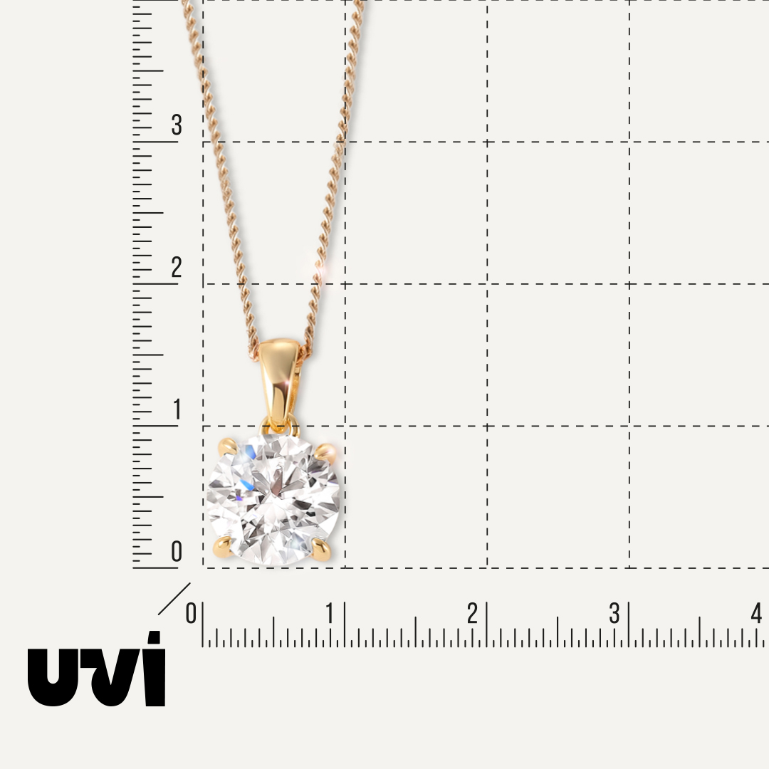 Серебряная подвеска с муассанитом