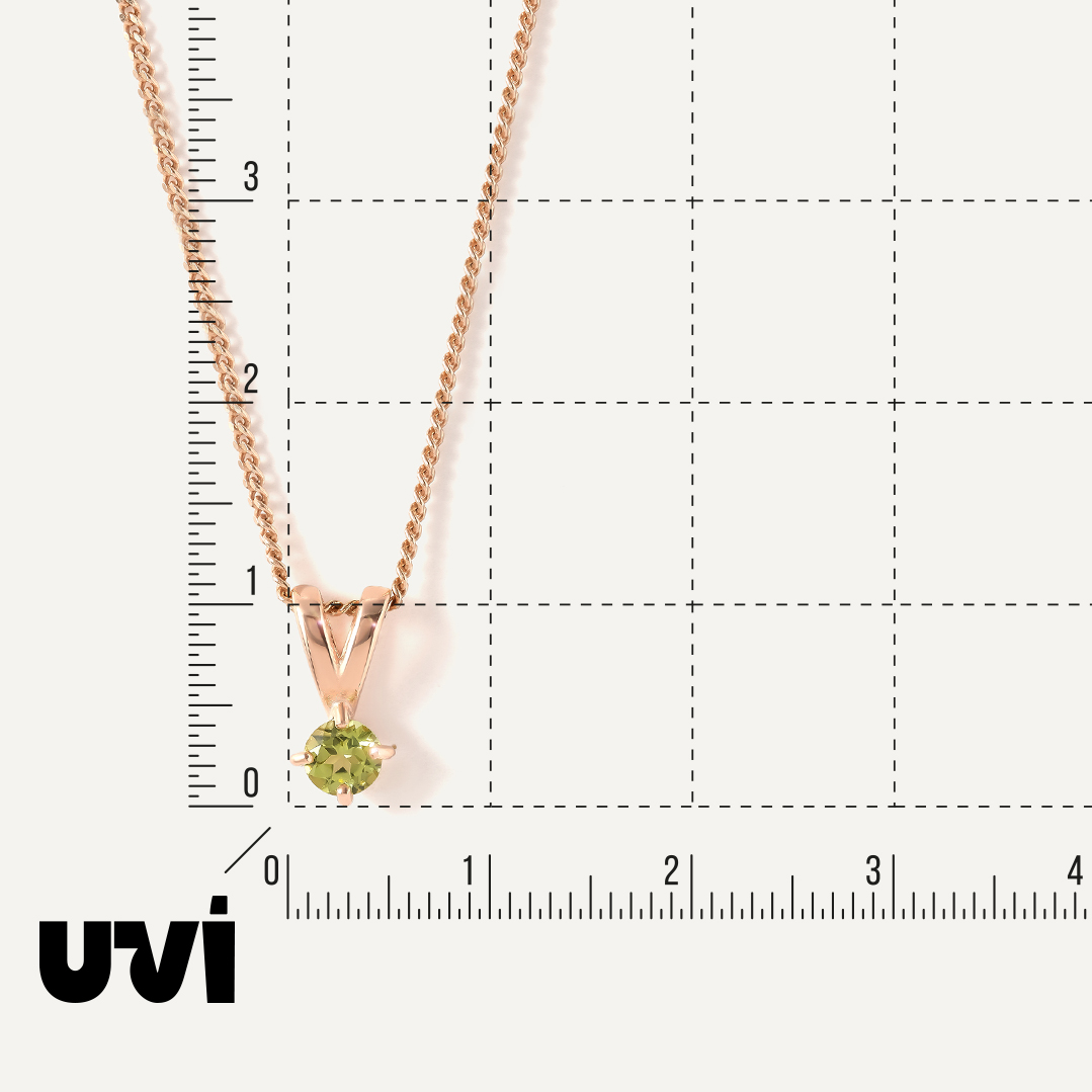 Серебряная подвеска с хризолитом