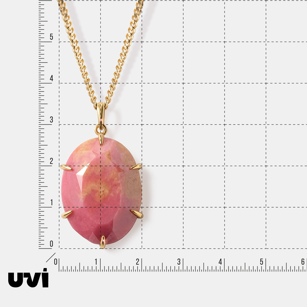 Серебряная подвеска с родонитом