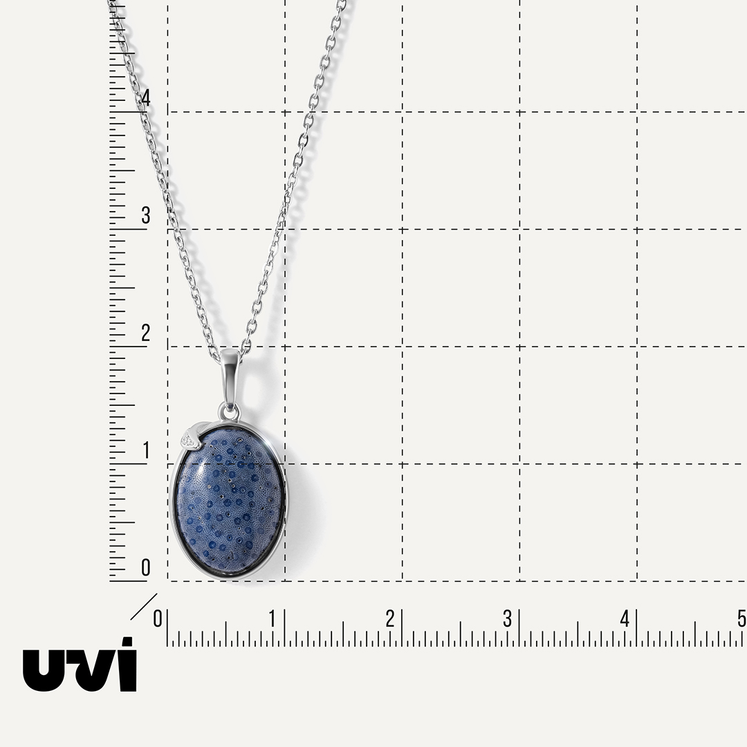 Серебряная подвеска с кораллом Акори
