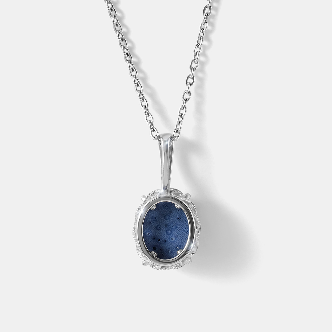 Серебряная подвеска с кораллом Акори