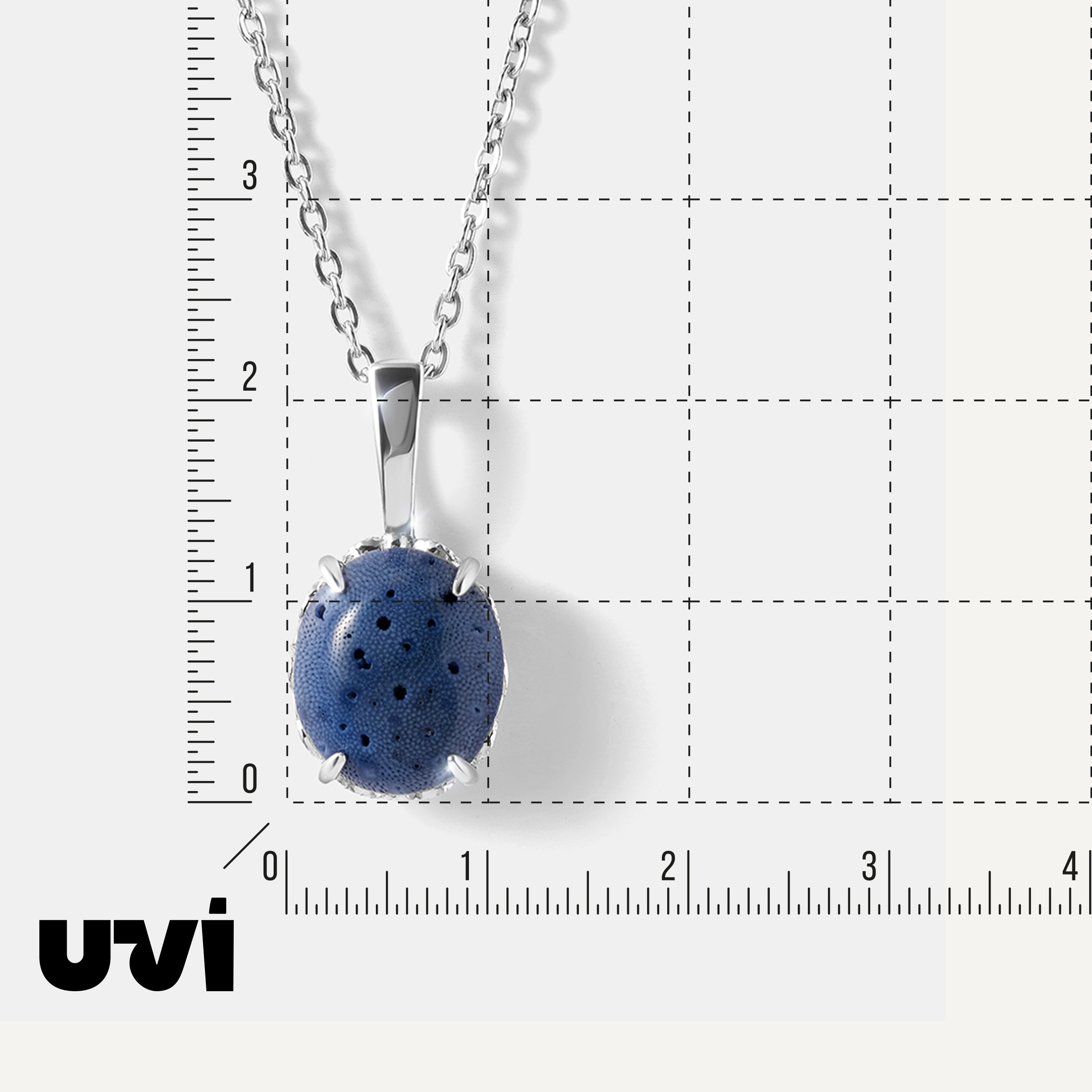 Серебряная подвеска с кораллом Акори