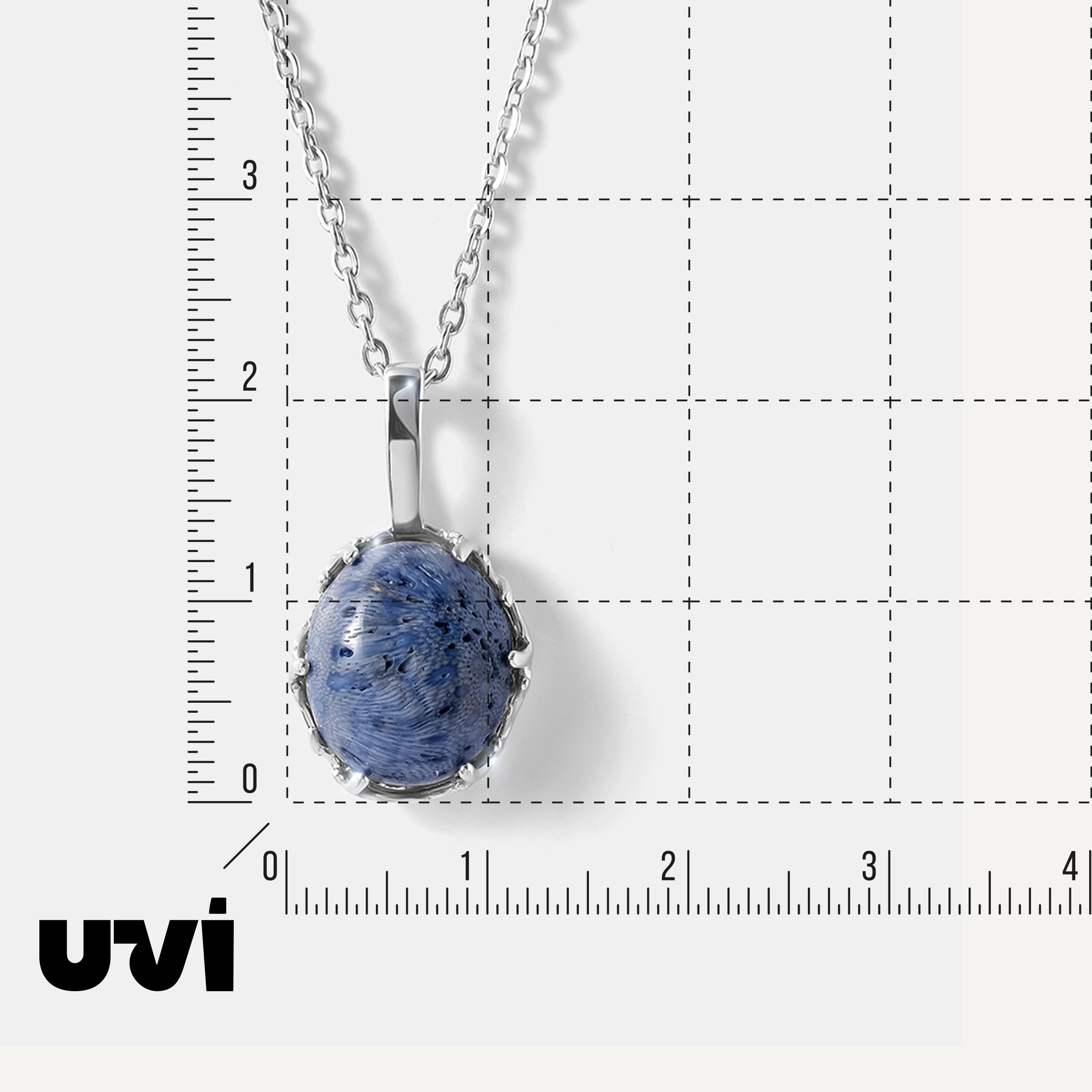 Серебряная подвеска с кораллом Акори