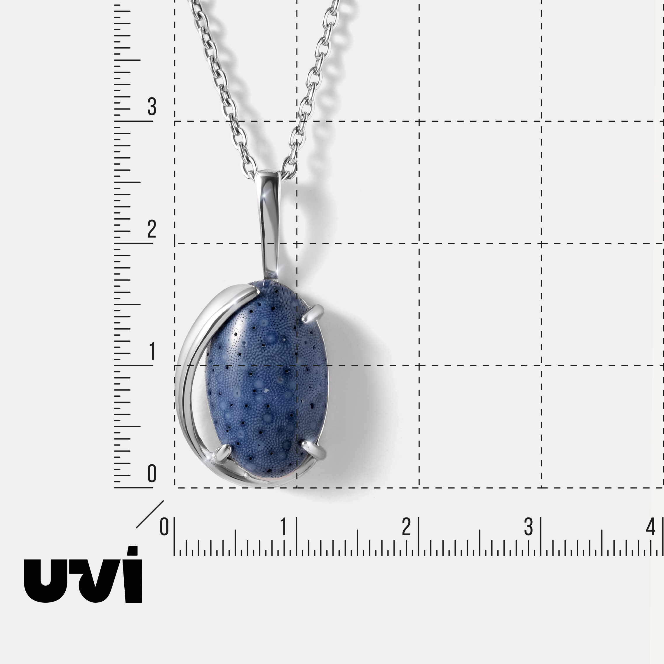 Серебряная подвеска с кораллом Акори