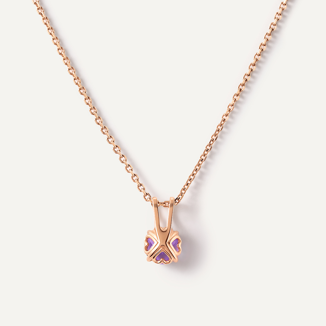 Серебряная подвеска с аметистом