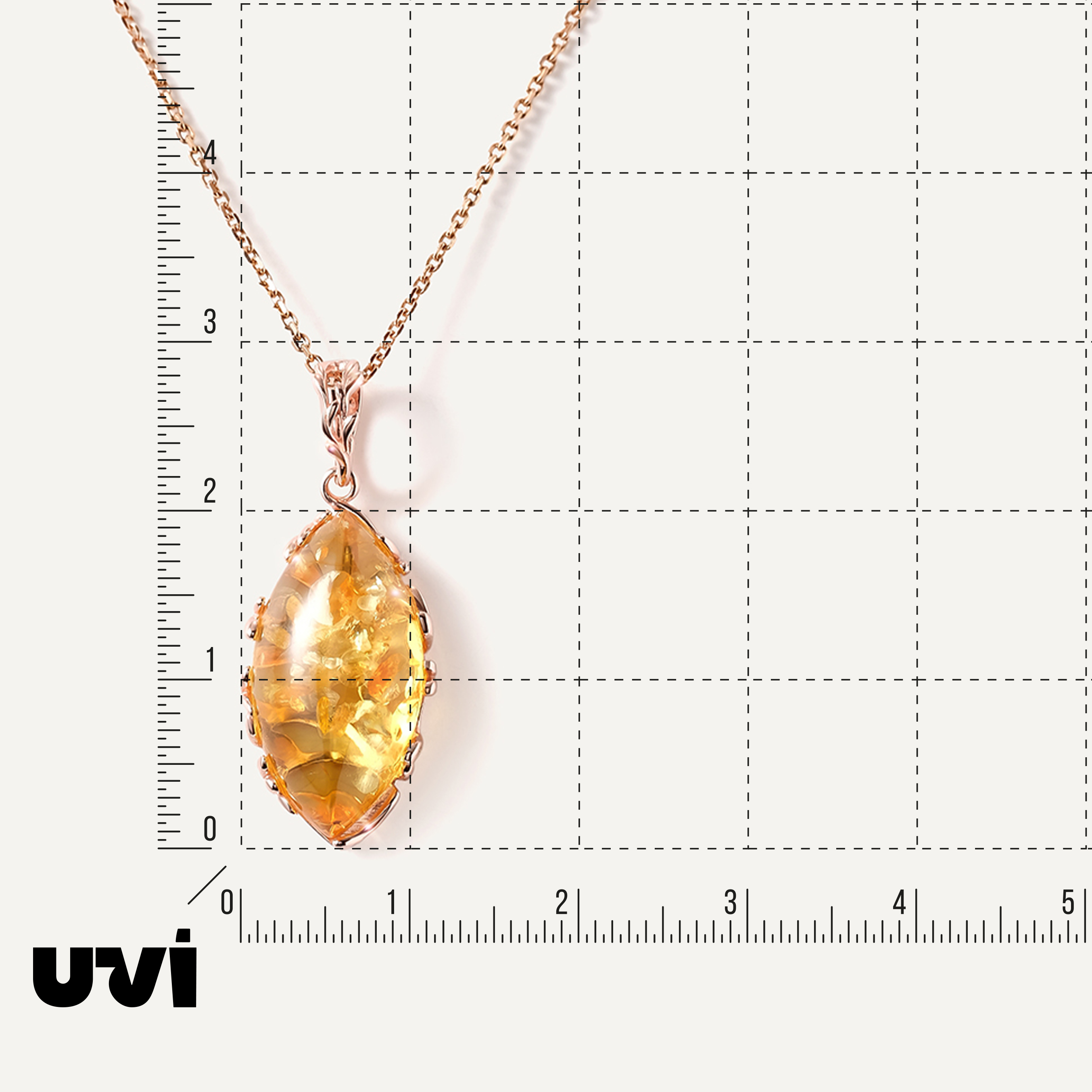 Серебряная подвеска с янтарем