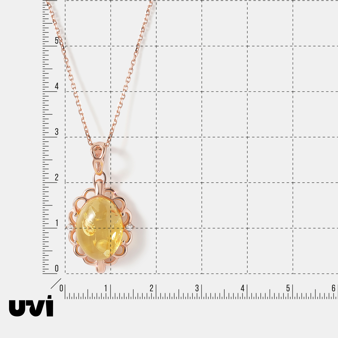 Серебряная подвеска с янтарем