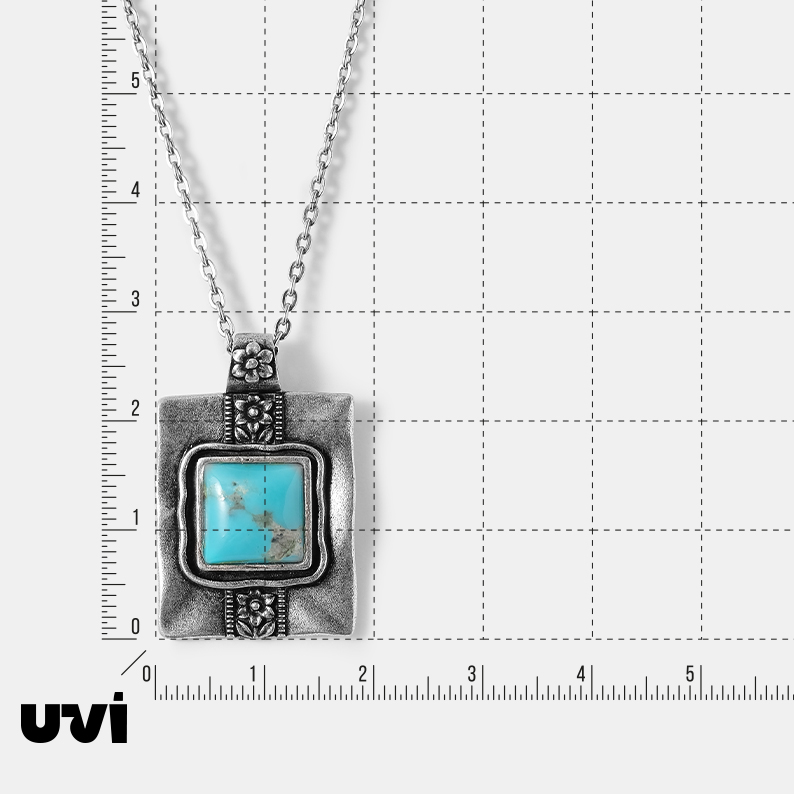 Серебряная подвеска с бирюзой