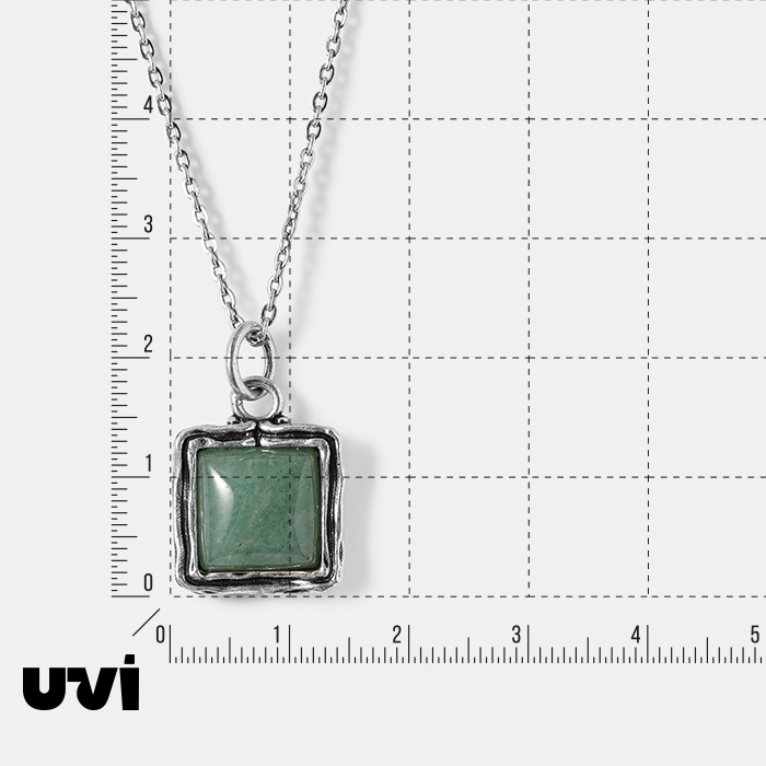 Серебряная подвеска с авантюрином