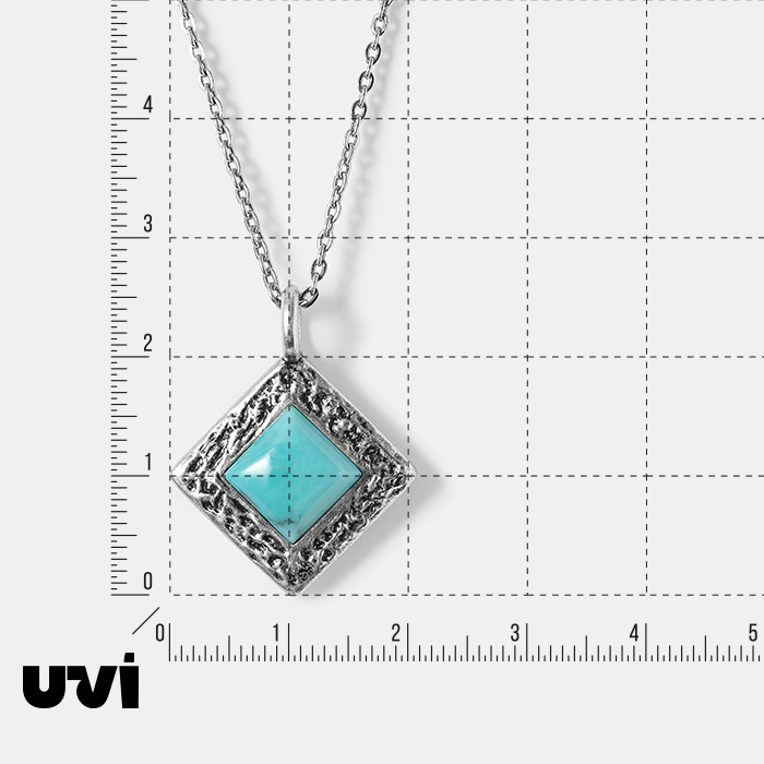 Серебряная подвеска с бирюзой