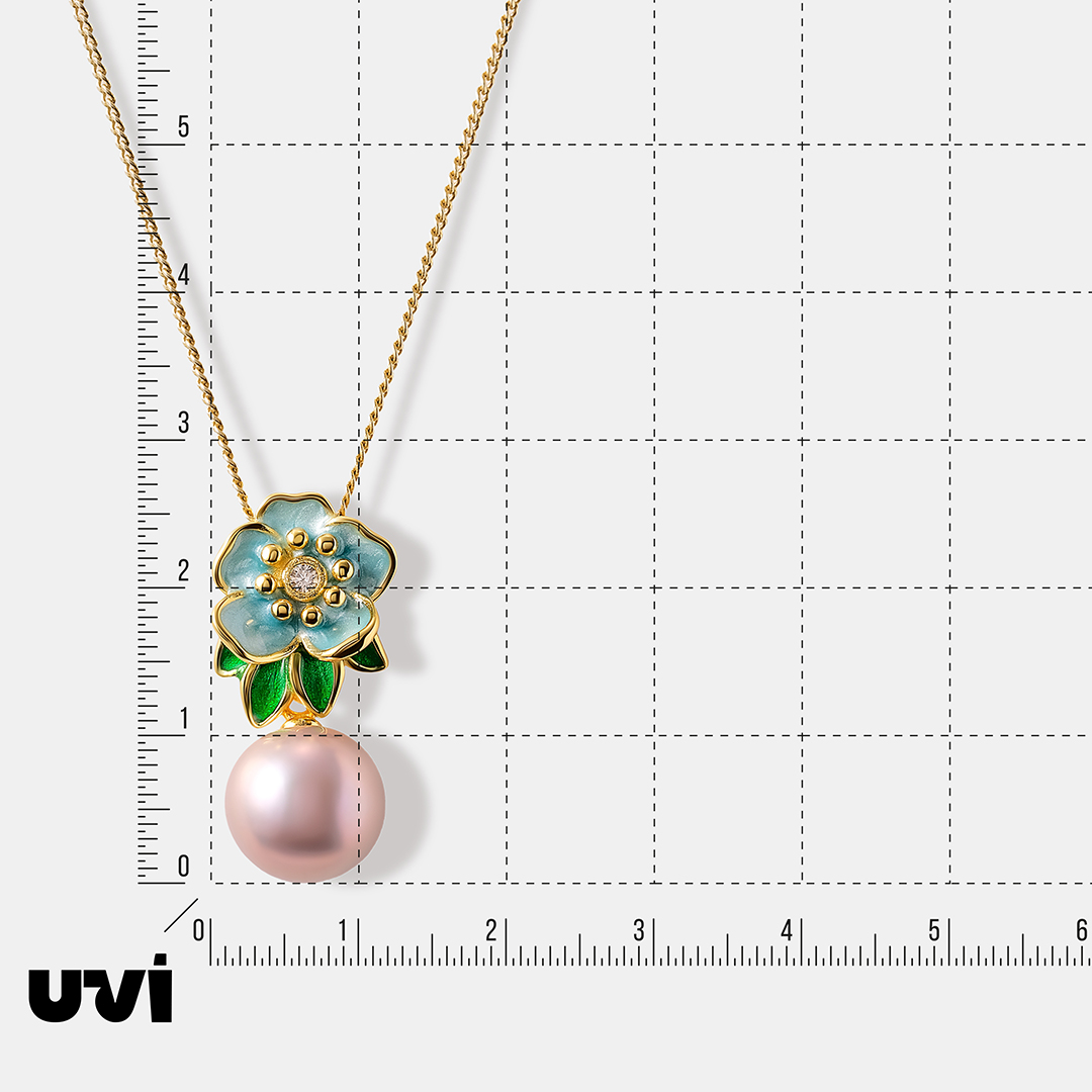 Серебряная подвеска с жемчугом Эдисон "Цветок"