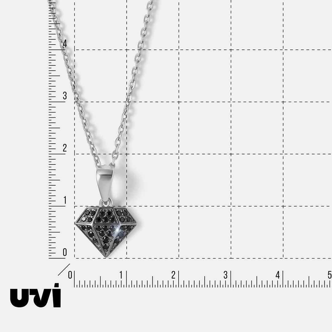 Серебряная подвеска со шпинелью