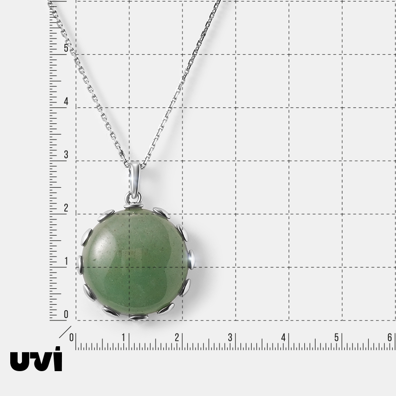 Серебряная подвеска с авантюрином