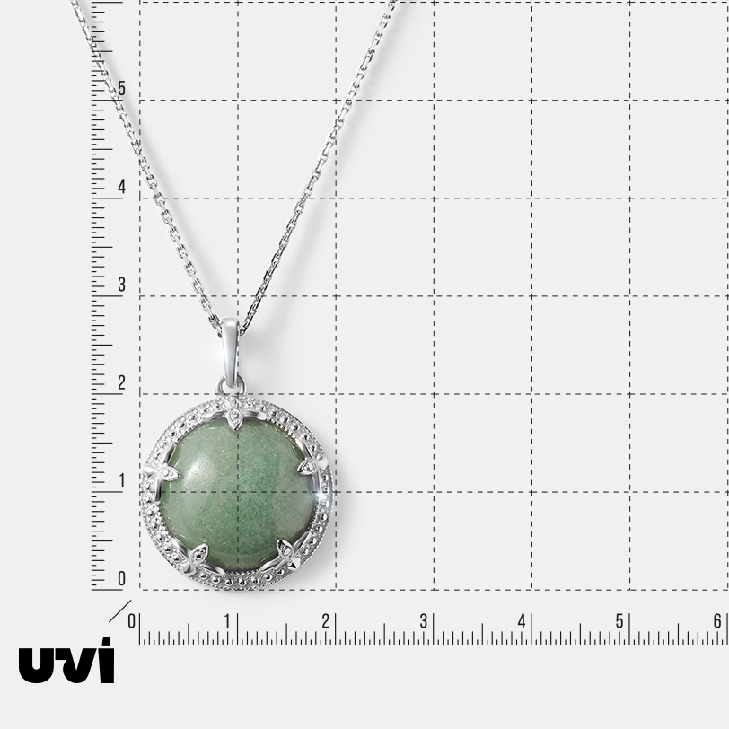Серебряная подвеска с авантюрином