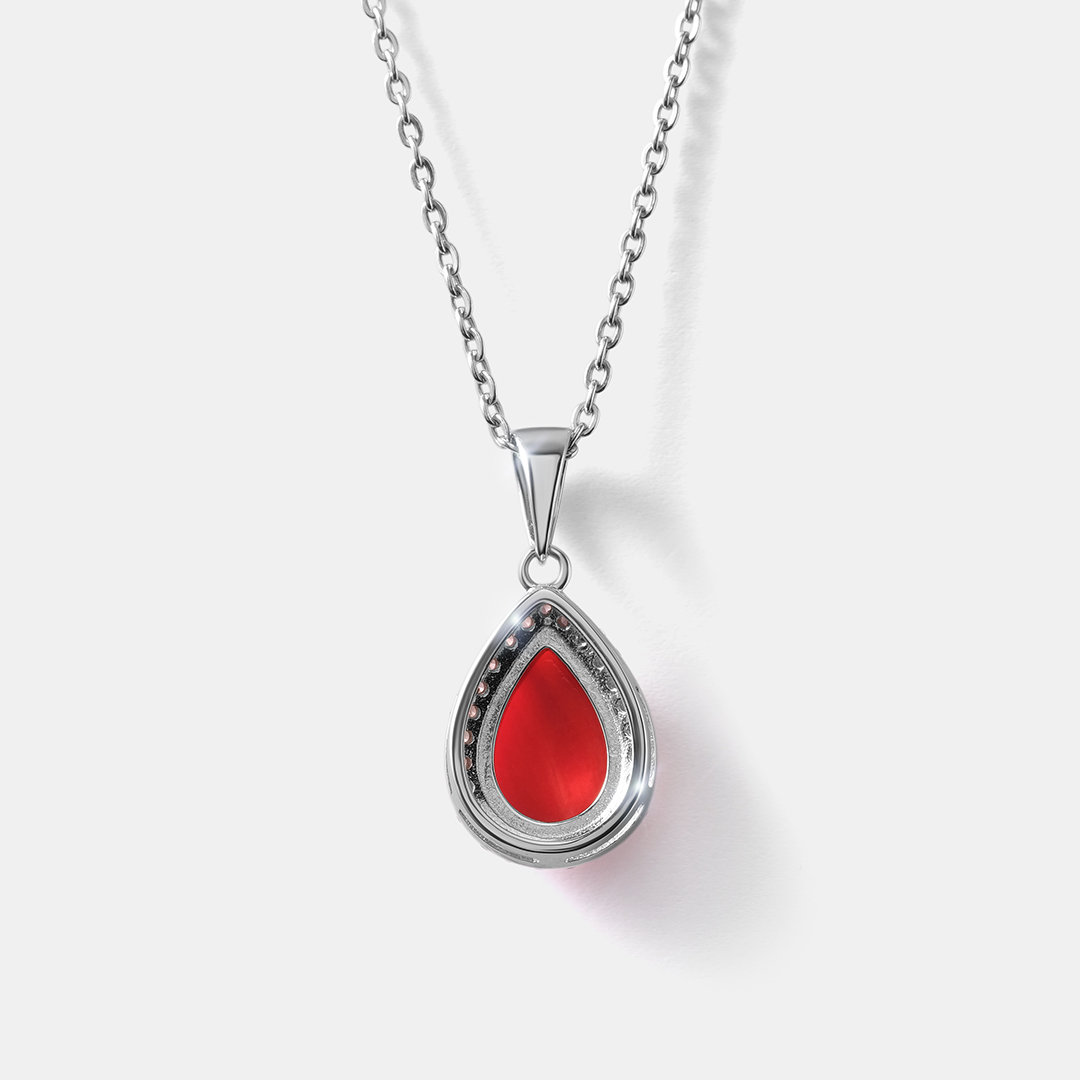 Серебряная подвеска с кораллом