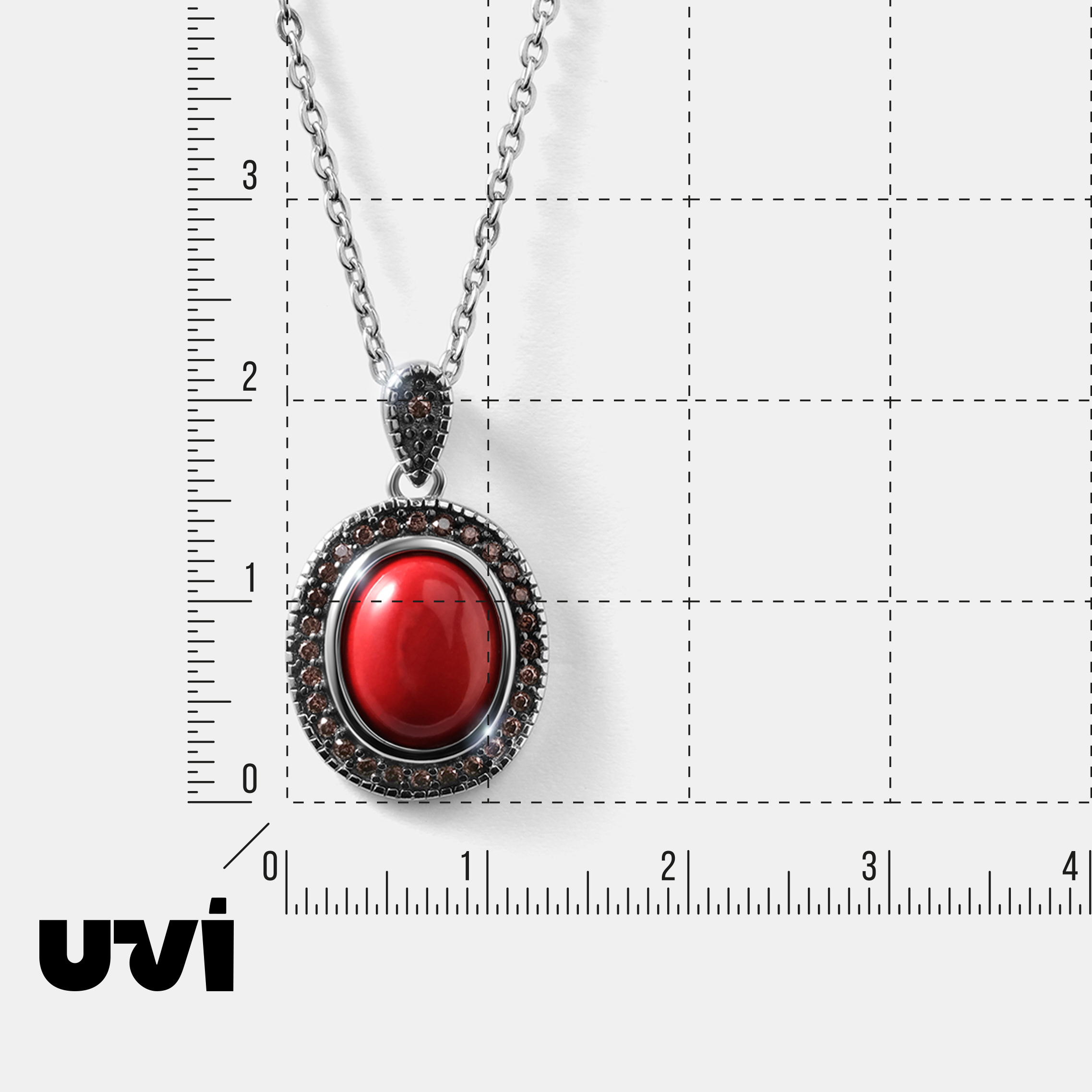 Серебряная подвеска с кораллом