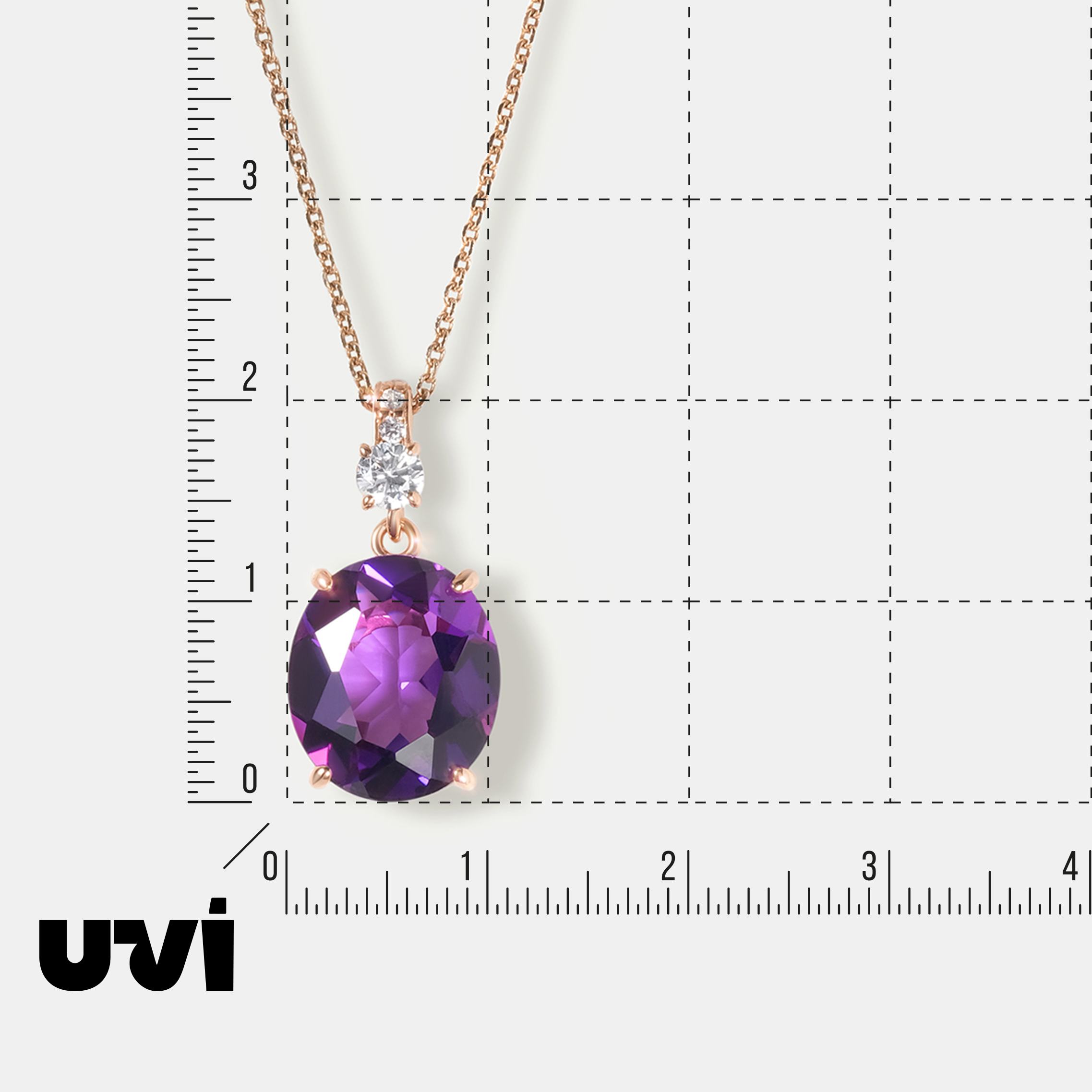 Серебряная подвеска с аметистом