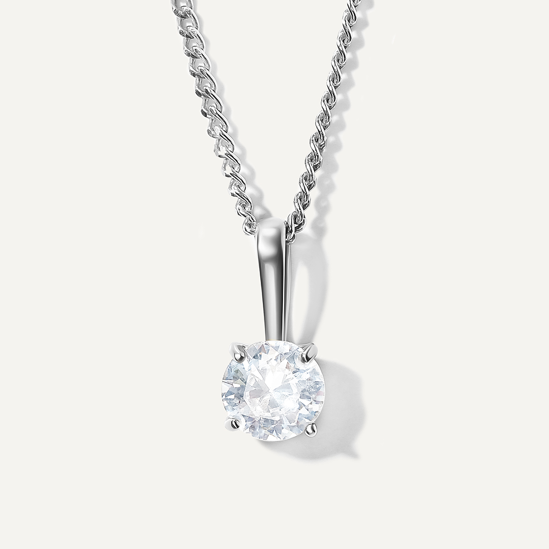 Серебряная подвеска с фианитом