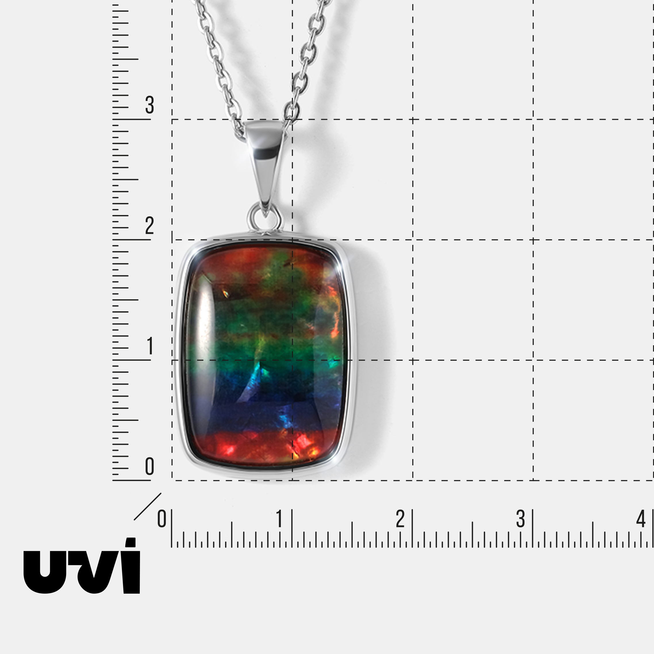 Серебряная подвеска с аммолитом