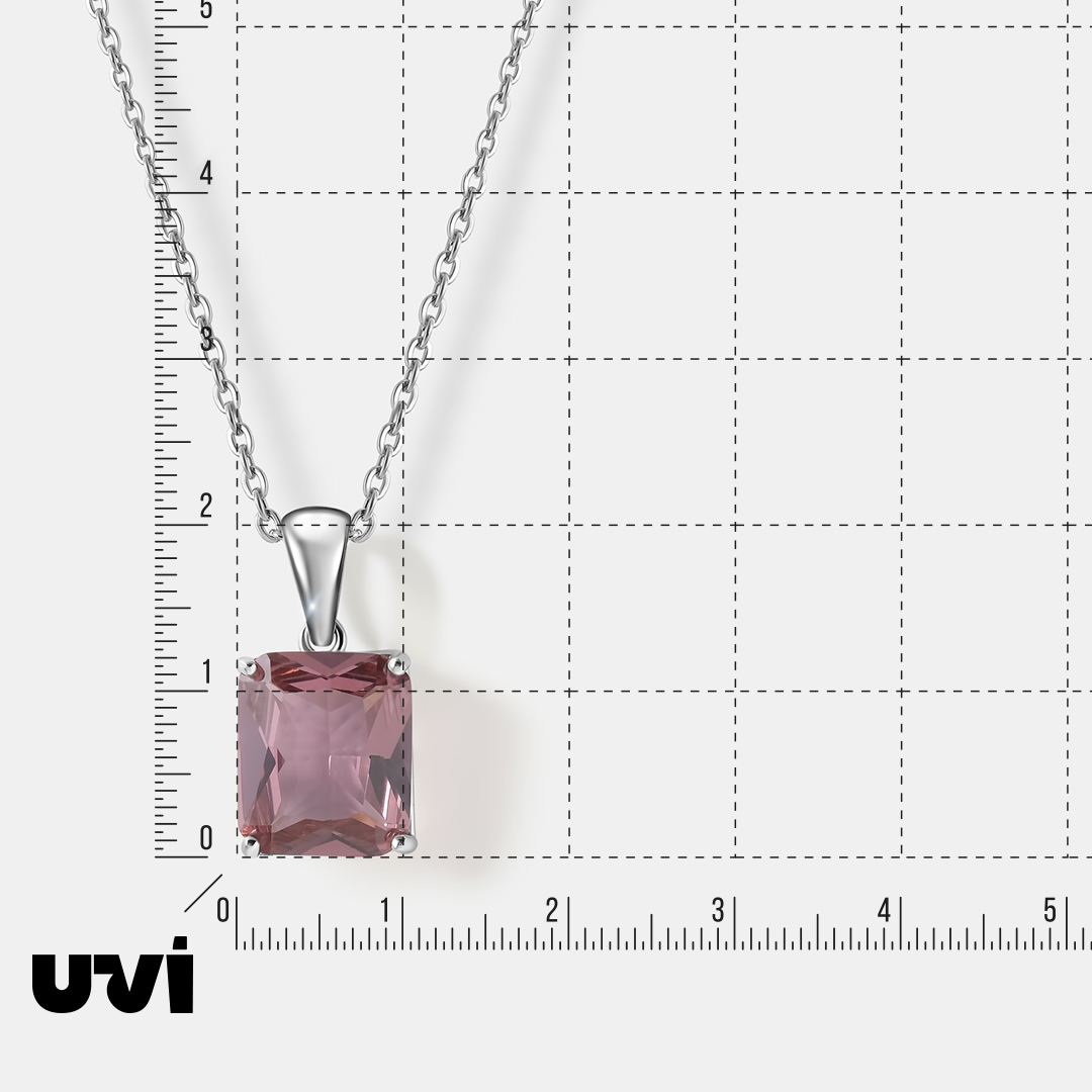 Серебряная подвеска с султанитом