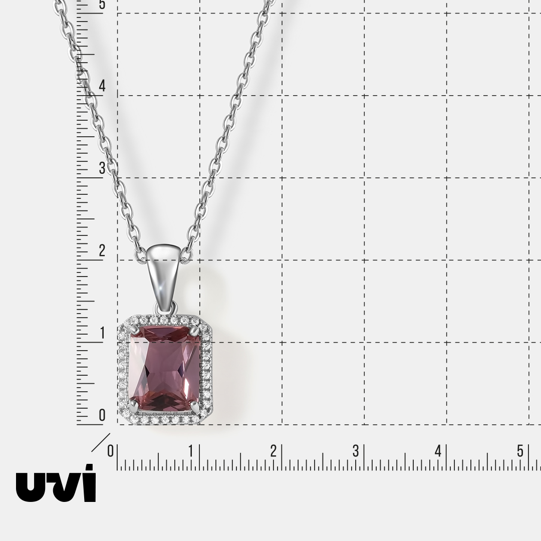 Серебряная подвеска с султанитом
